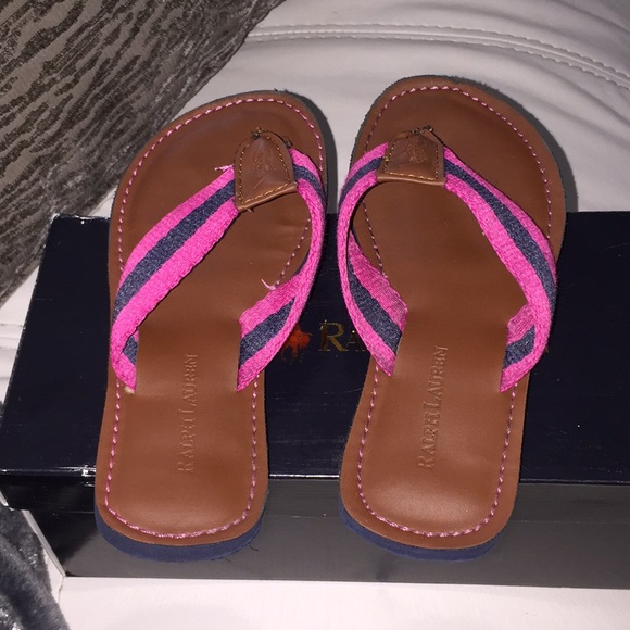 Girls Polo Flip Flops - Picture 2 of 3